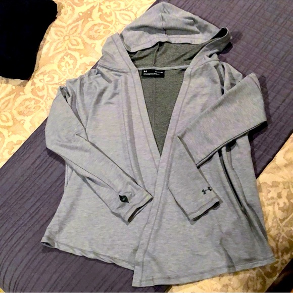 Under Armour Gray Open Cardigan Wrap - Small - Picture 1 of 11